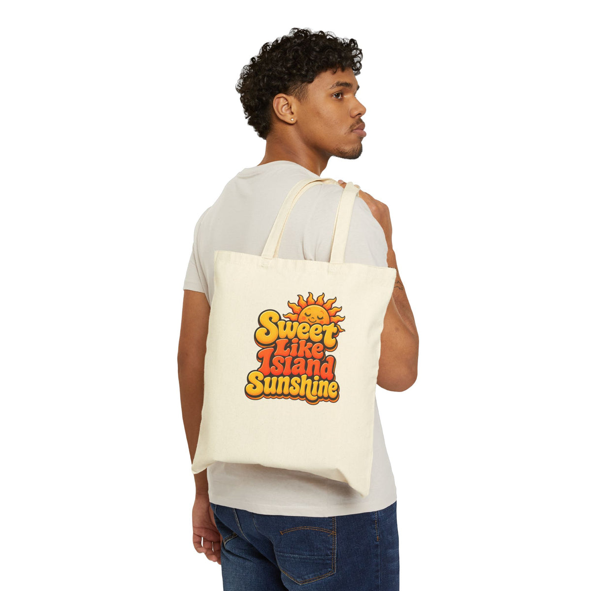 Sweet Like Island Sunshine Cotton Tote