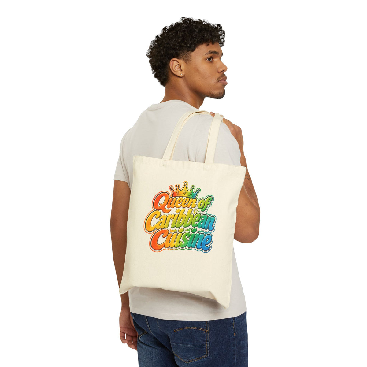 Queen of Caribbean Cuisine Cotton Tote