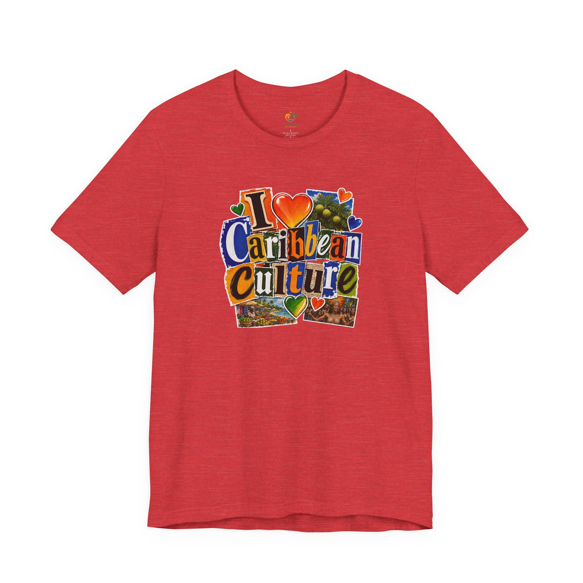 I Heart Caribbean Culture T‑Shirt – Caribbean Music, Food & Vibes Tee