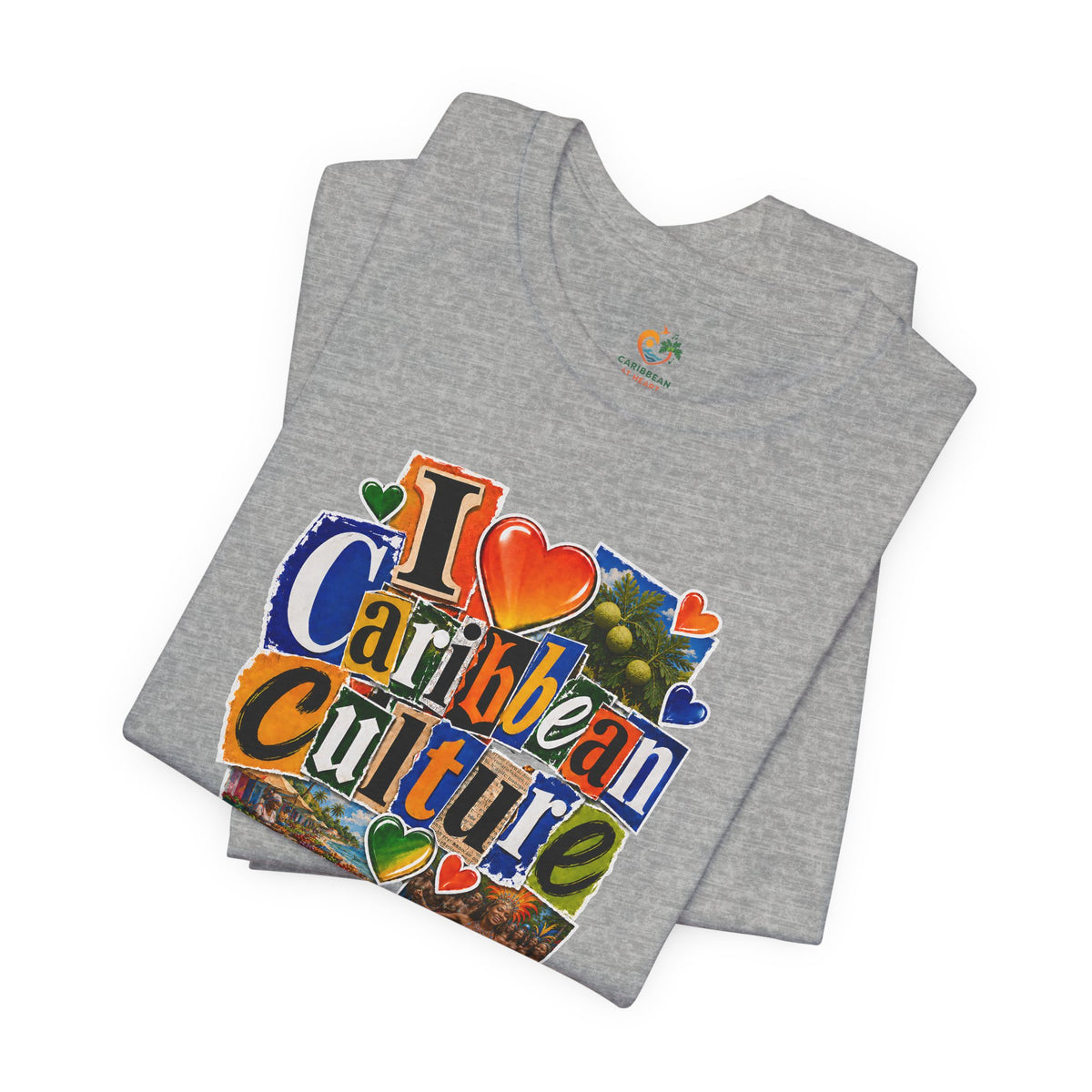 I Heart Caribbean Culture T‑Shirt – Caribbean Music, Food & Vibes Tee