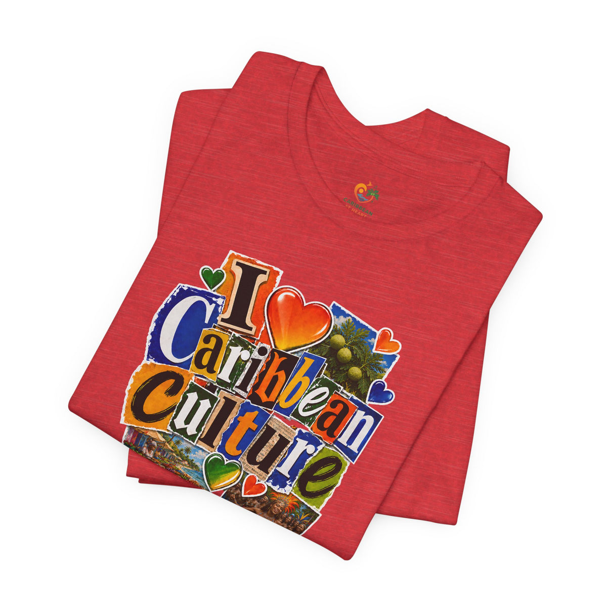 I Heart Caribbean Culture T‑Shirt – Caribbean Music, Food & Vibes Tee