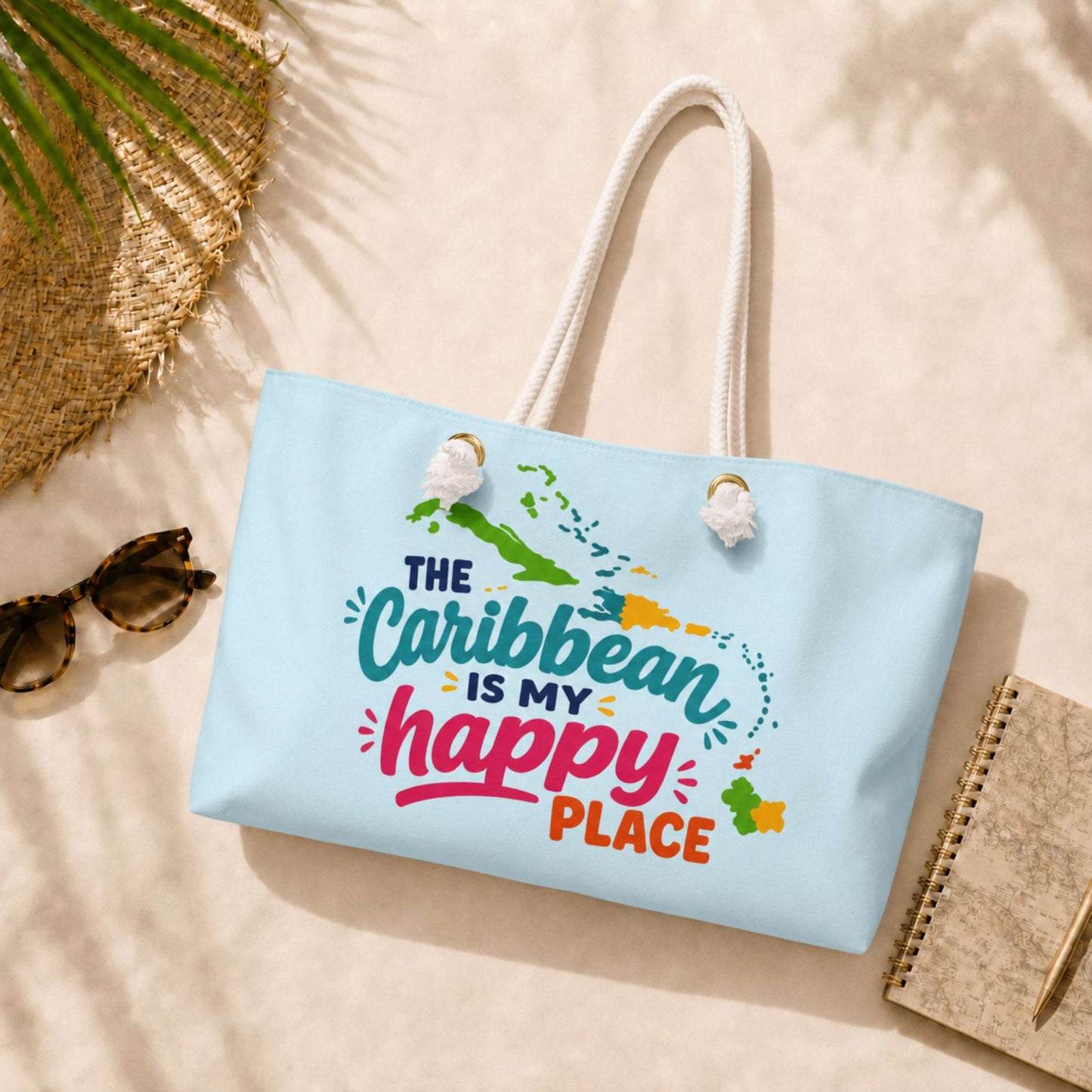 Caribbean Happy Place Weekender Bag