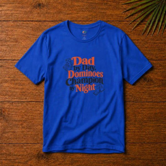 Dominoes Champion Dad Graphic T-Shirt
